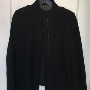 Size 6 Vince wool twill jacket in black